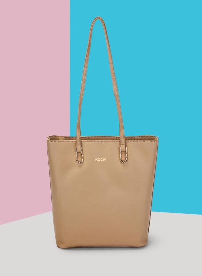 Mochi Women's Beige Terrena Tote Handbag(66-729) - Image 2